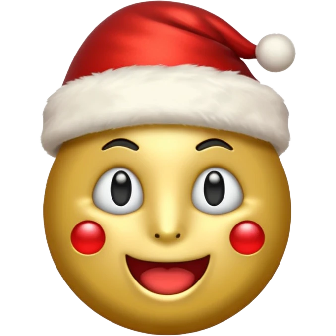 Create a stonk emoji with christmas theme emoji