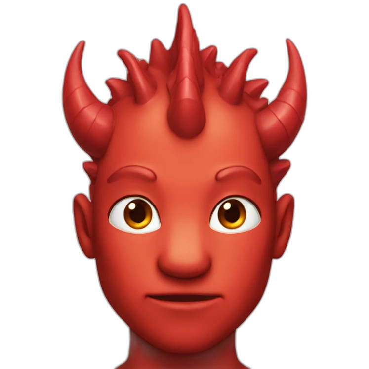 head Red dragon people emoji
