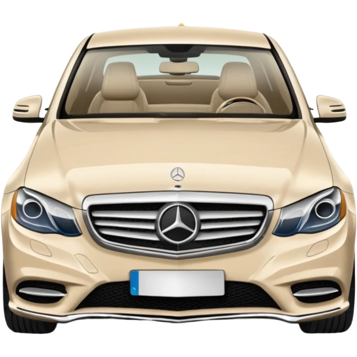 Pale beige Mercedes emoji