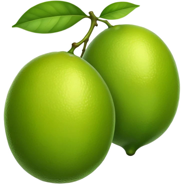 2 green lemons emoji