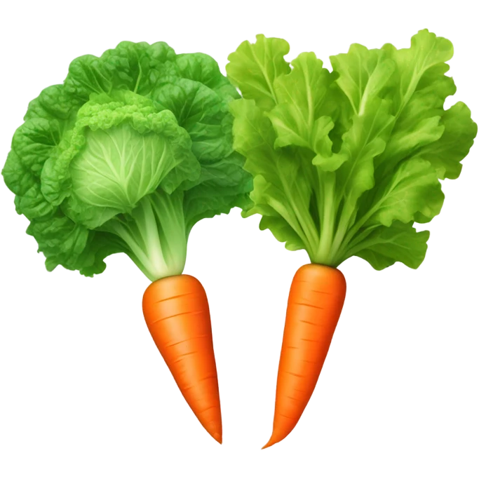 lettuce and carrot emoji