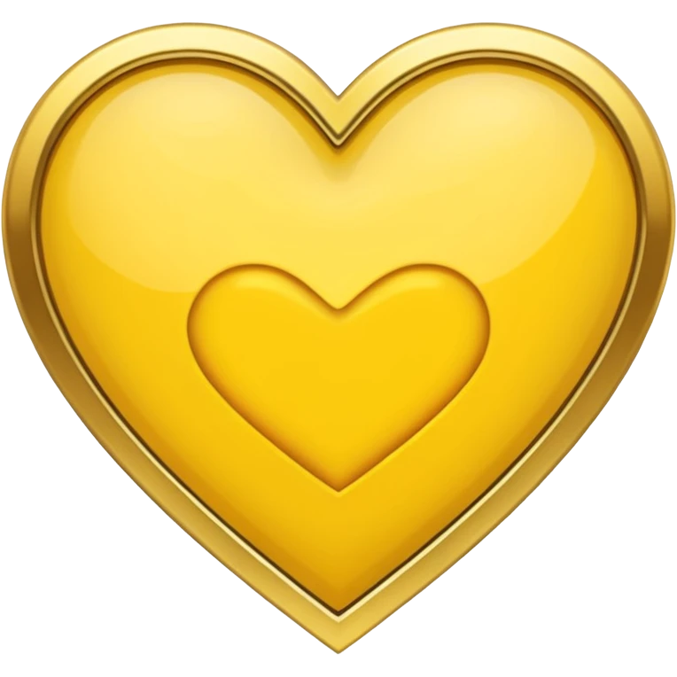 yellow heart with a geometric pattern emoji