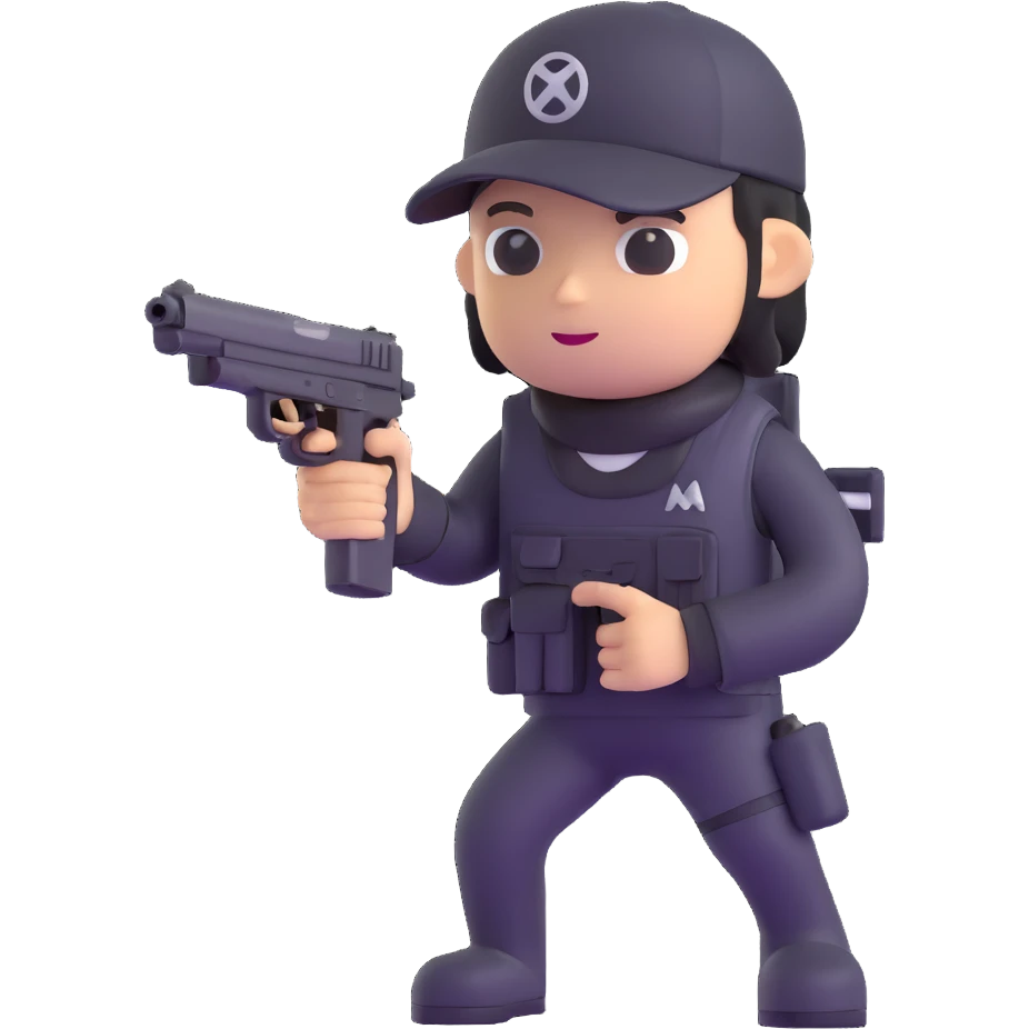 shooter character emoji
