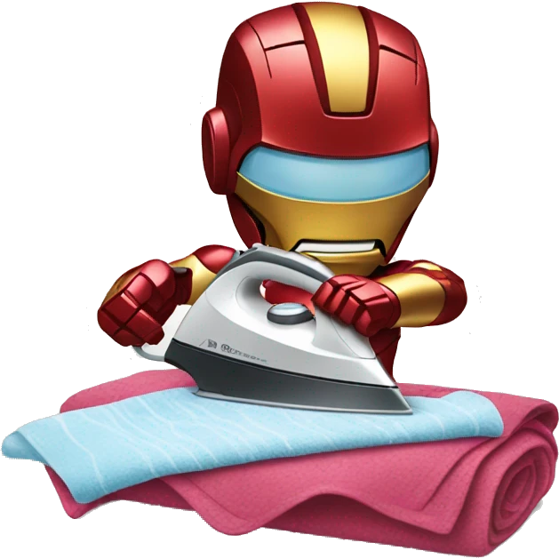 ironman ironing clothes emoji