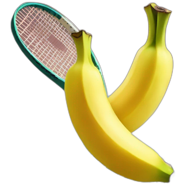 Banana won a tennis tournament emoji