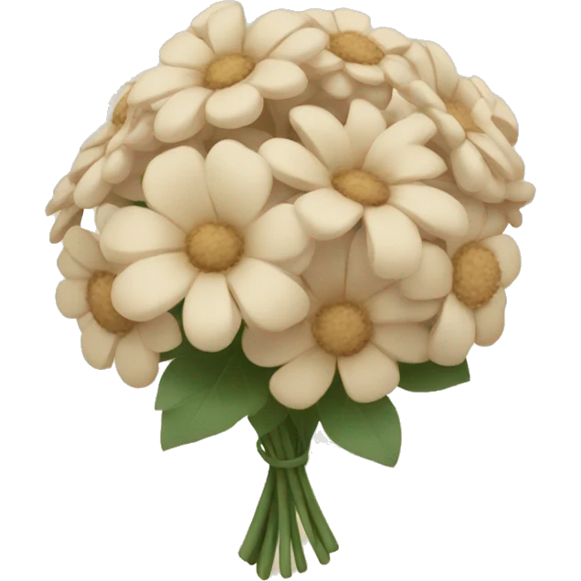 beige floral boquet emoji