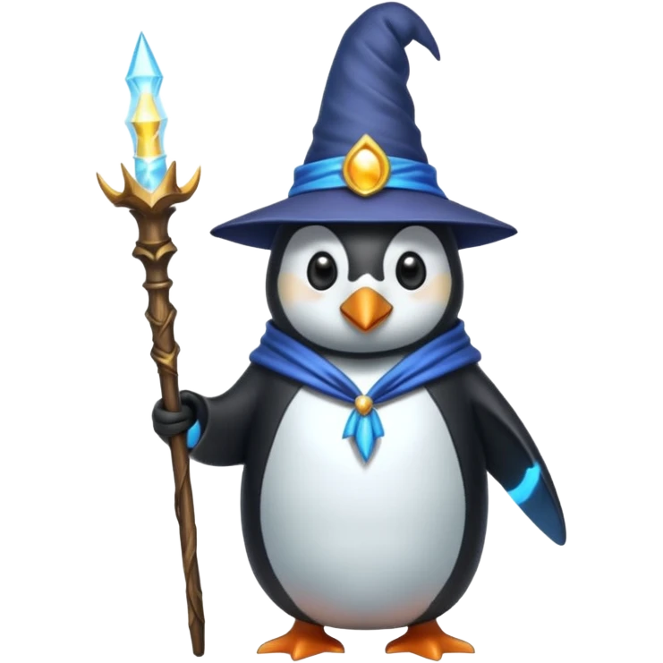 Penguin Wizard emoji