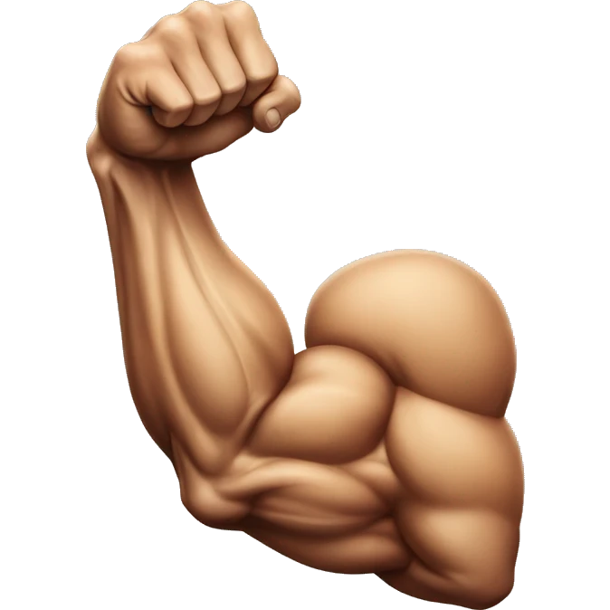 a muscular arm emoji