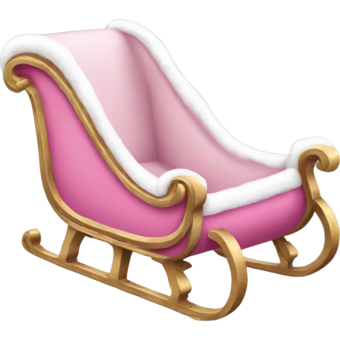 pink sleigh emoji