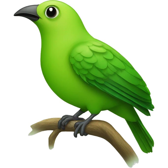 Green Mango bird emoji