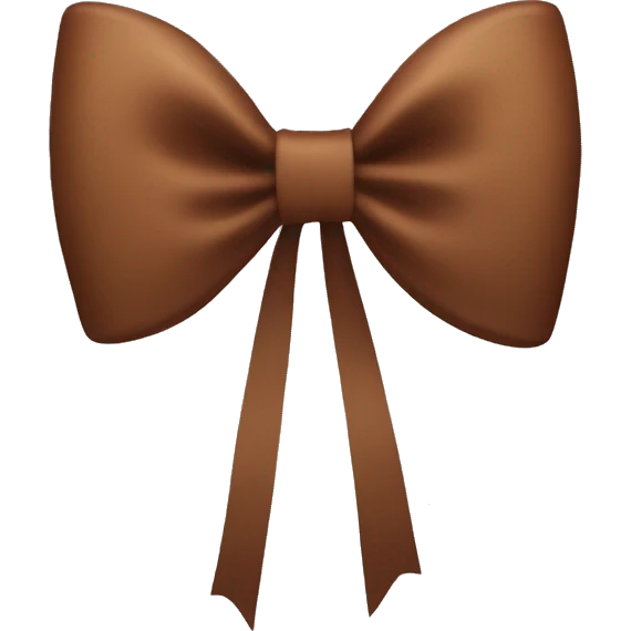 Brown bow emoji