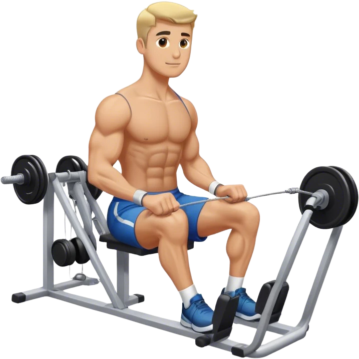 man cable-machine-leg-exercise emoji