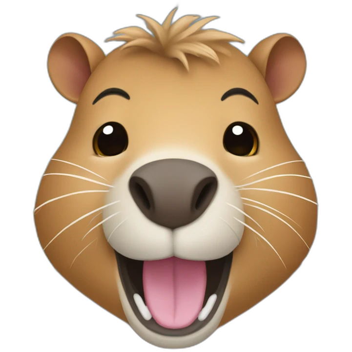 laughing tears capybara emoji