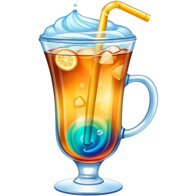 Galaxy iced tea  emoji