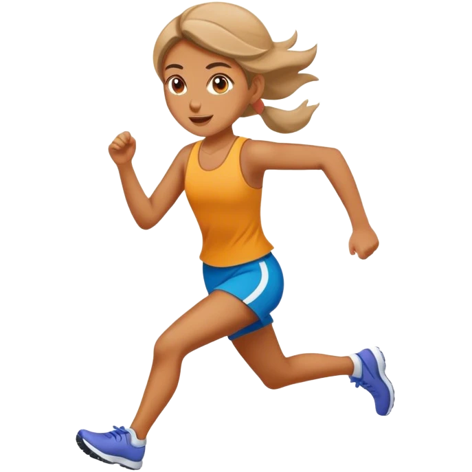girl running emoji