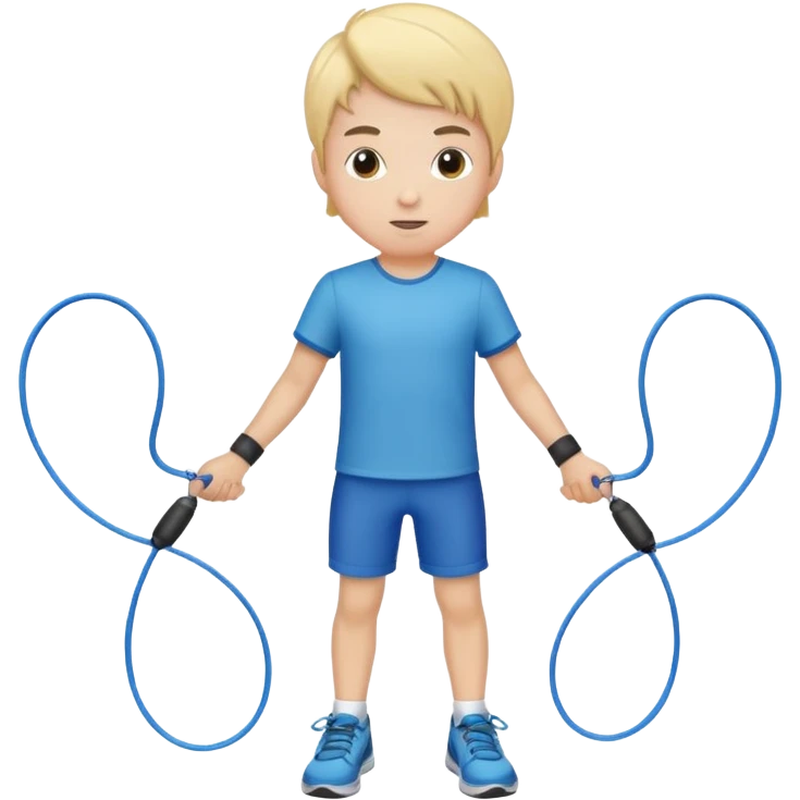 Boy with Skipping rope emoji