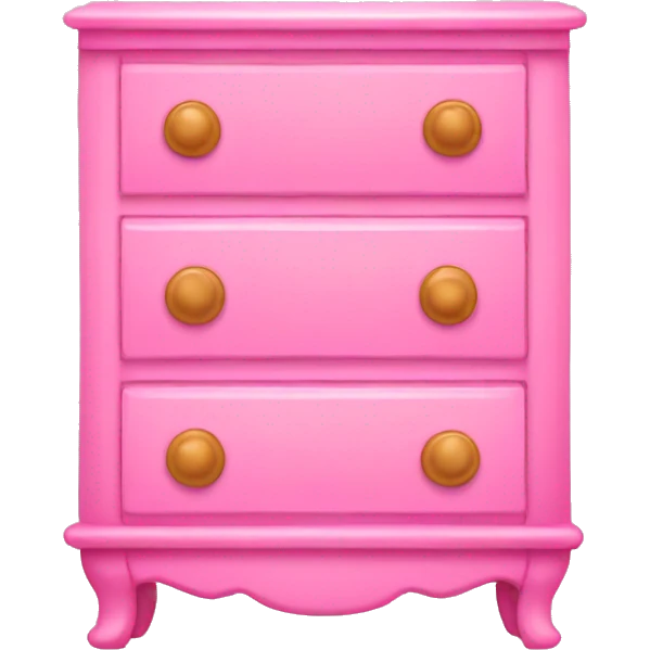 Pink dresser emoji