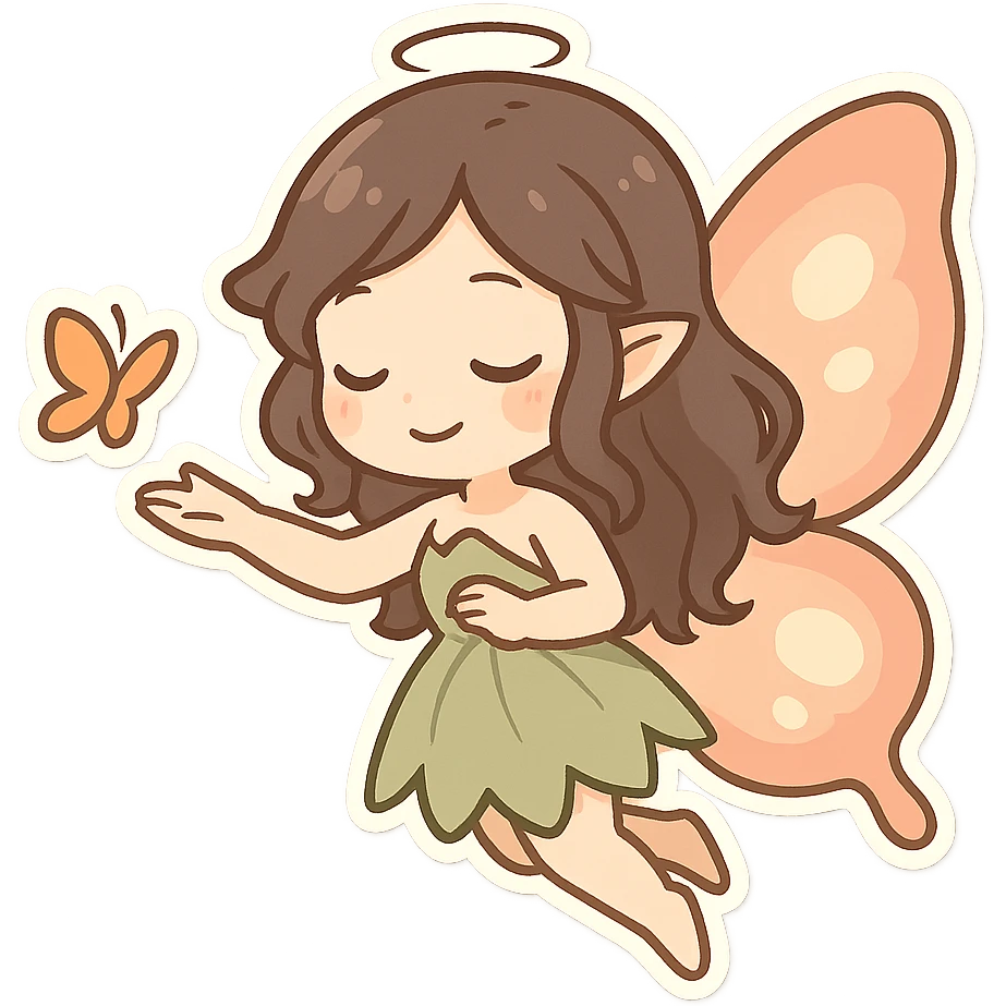 一个蝴蝶仙子 emoji