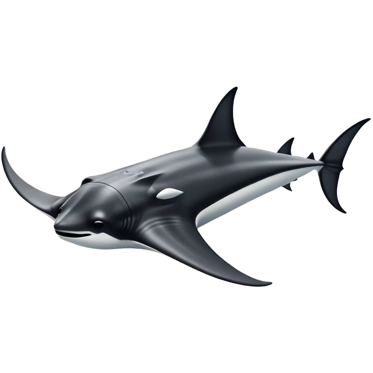 Manta ray ocean emoji