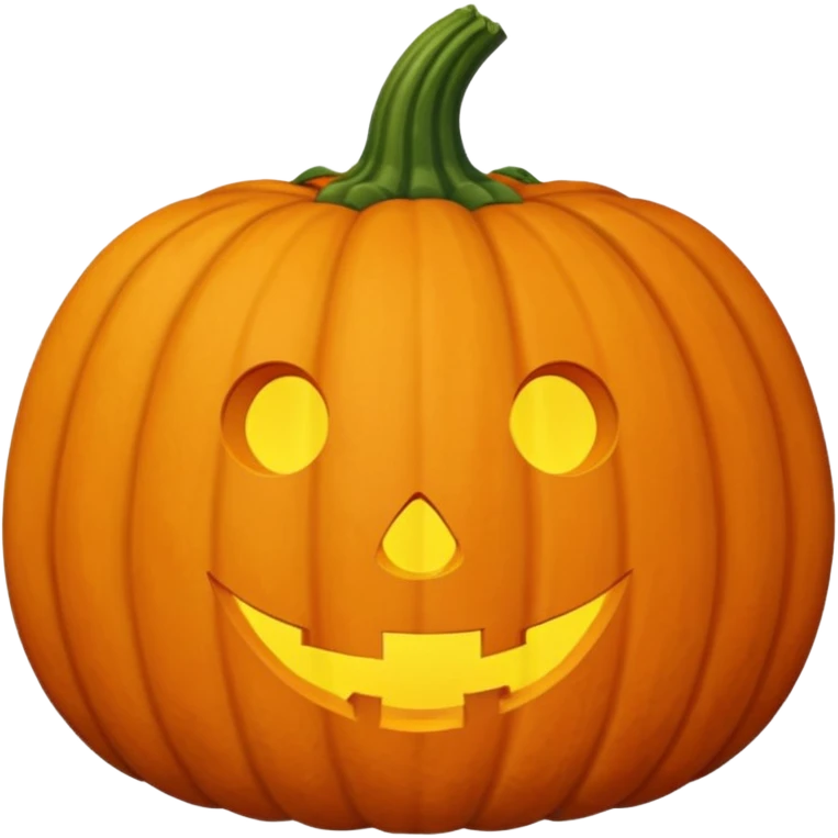 average orange pumpkin, no face, no carving, just the vegetable emoji