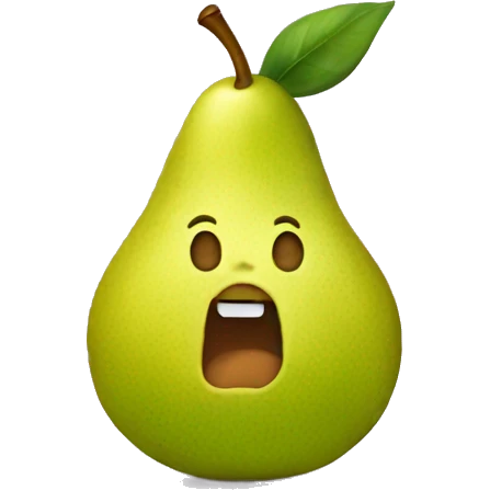 Pear phone emoji