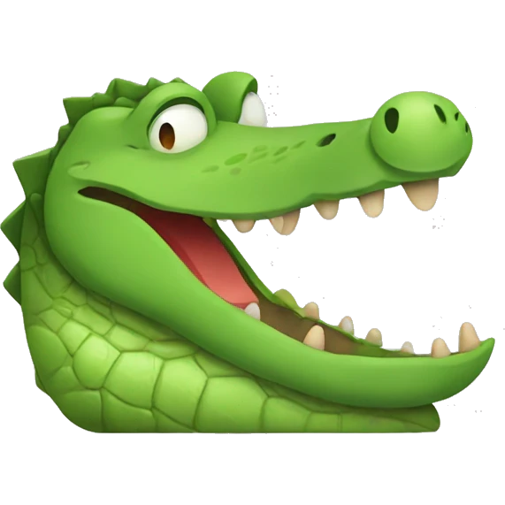 crocodile with matcha  emoji