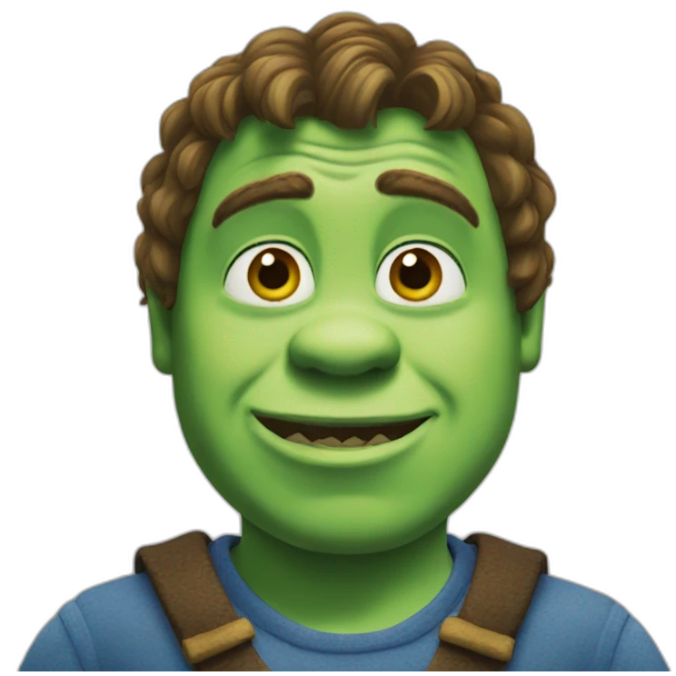 shrek blue emoji