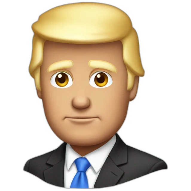 white donald trump emoji