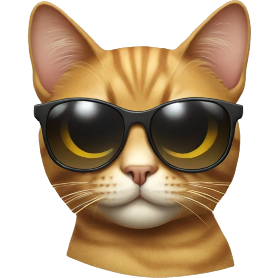 Cat with sunglass emoji