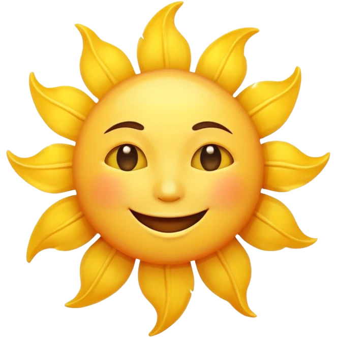smiling sun emoji emoji