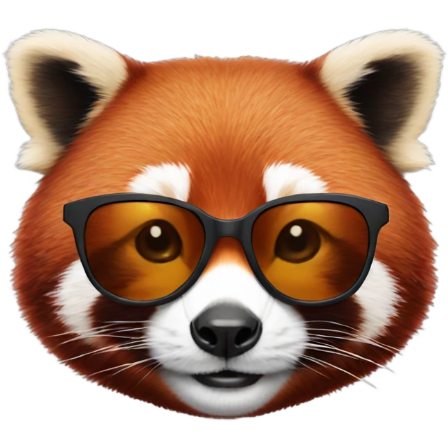 Red panda with sunglasses  emoji
