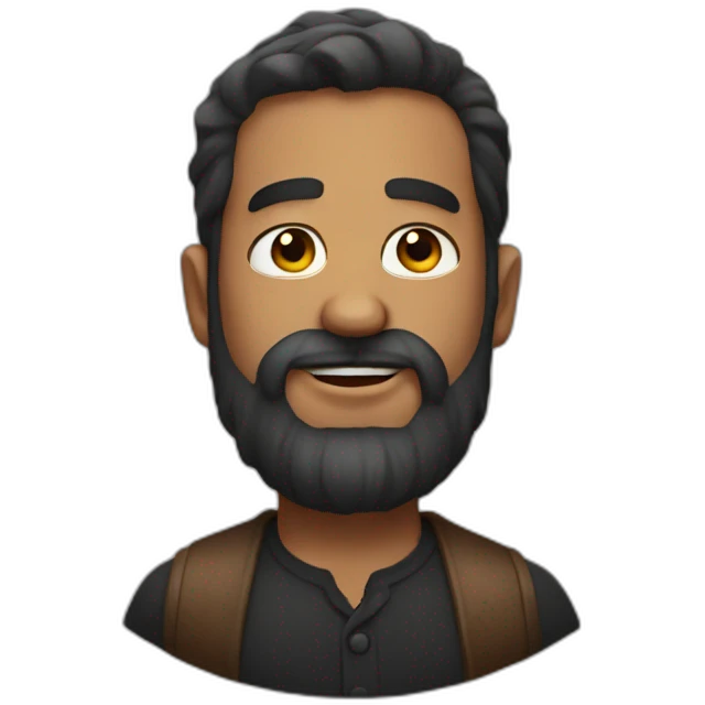beard man rich emoji