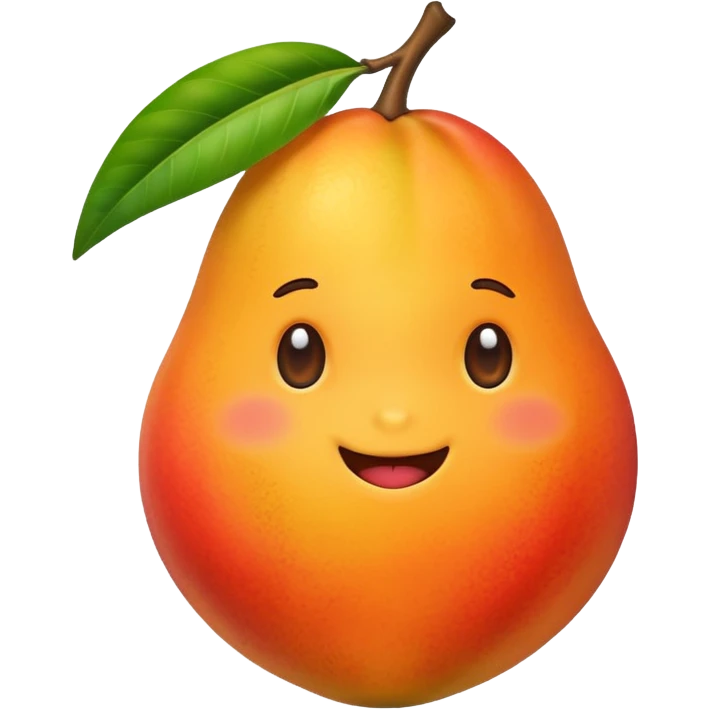 Cute mango emoji