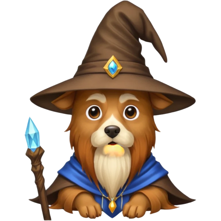 Dog wizard emoji