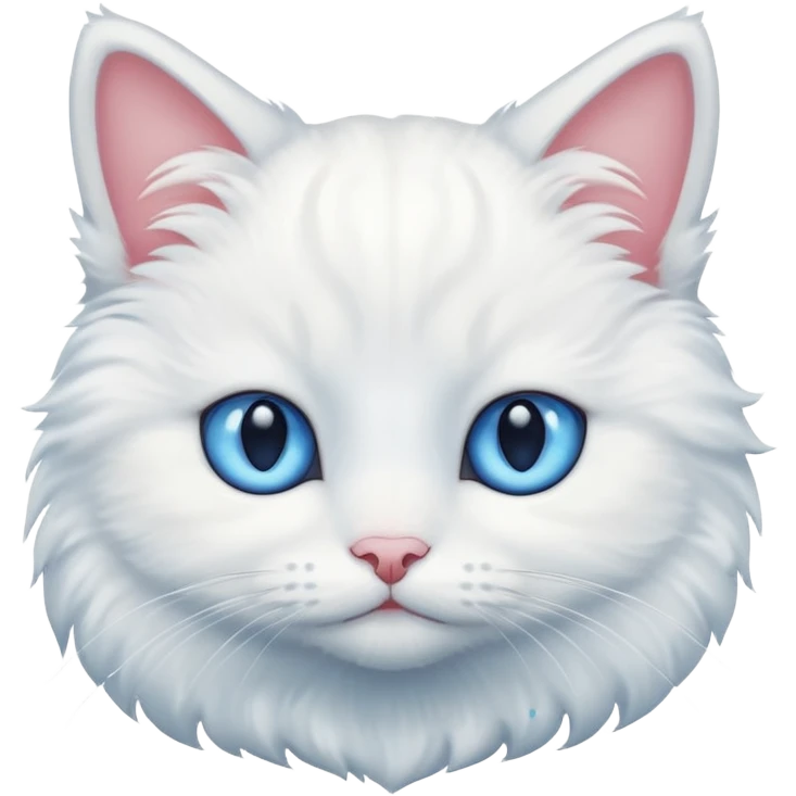 cute cat white emoji