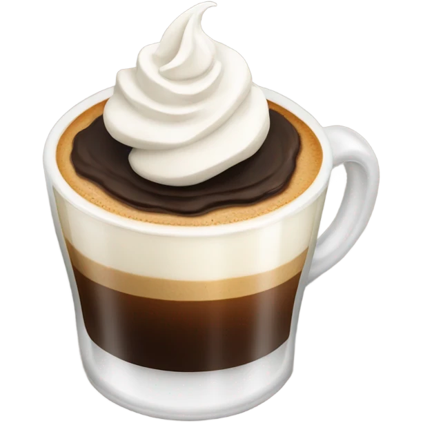 Espresso shot with whipped cream  emoji