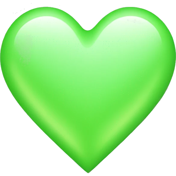 light green heart emoji