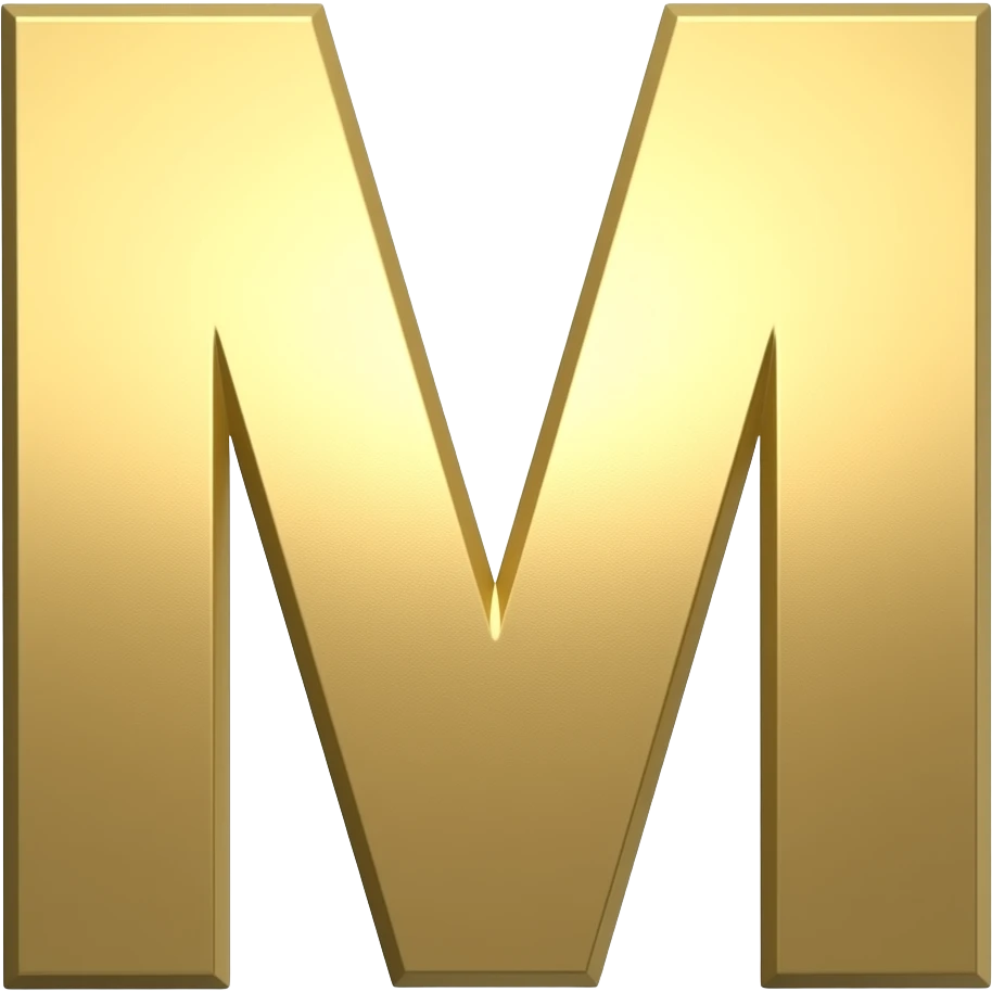 gold text "WM" emoji