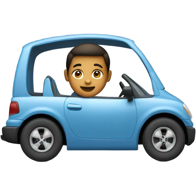 Half boy half car emoji