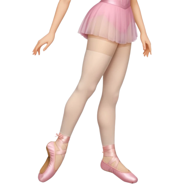 meia calça ballet dobrada emoji