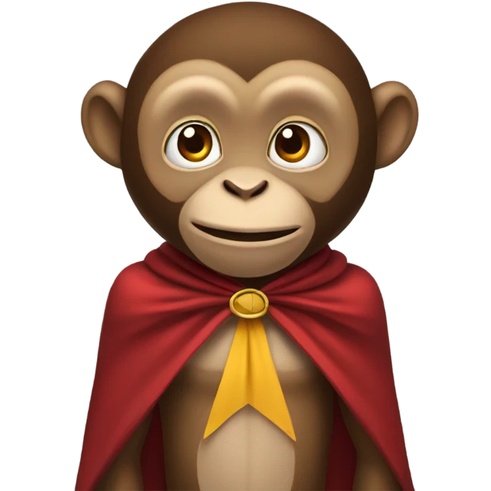 Monkey with cape  emoji