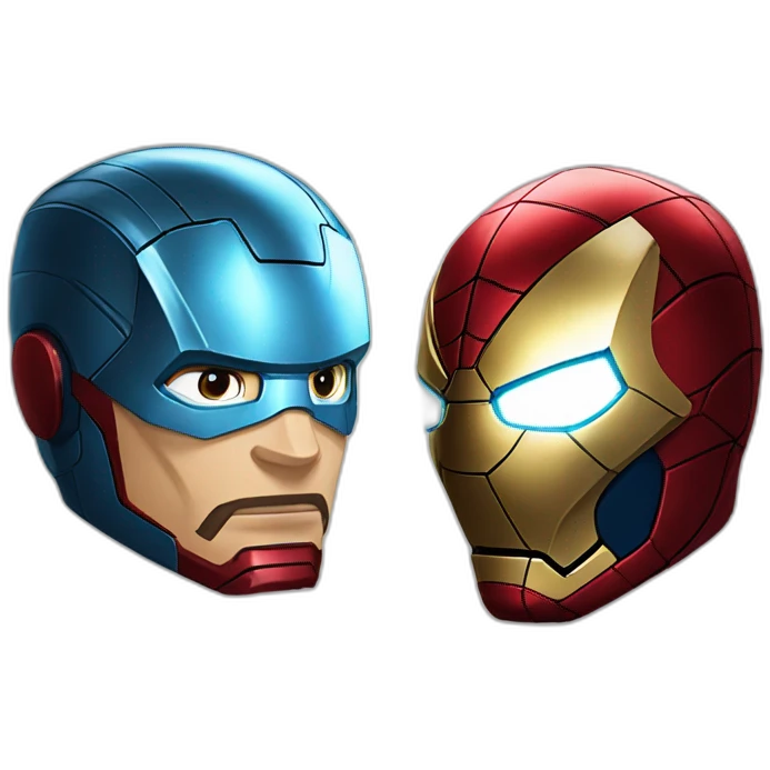 Iron man vs spider Man emoji