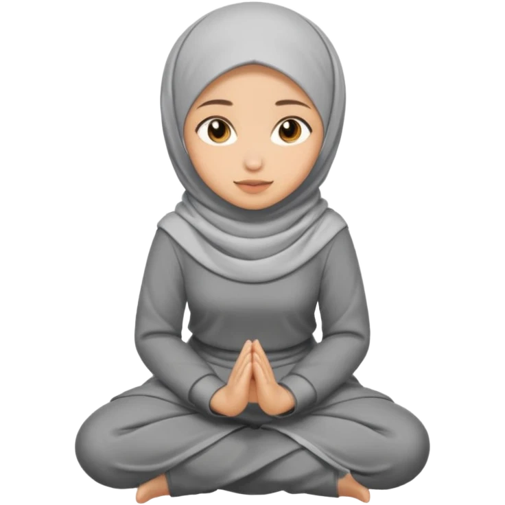 Skimpy Muslim girl kneeling  emoji