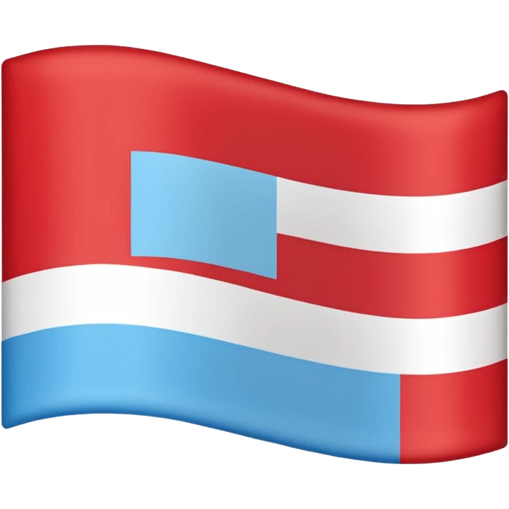 Upside down of Luxembourg's flag emoji