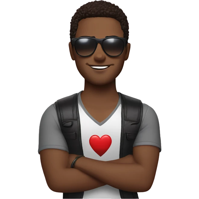 zach bryan with heart sunglasses  emoji