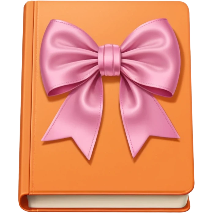 switch it so its pink bow really light orange book emoji