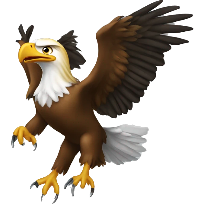 Donald trump riding an eagle emoji