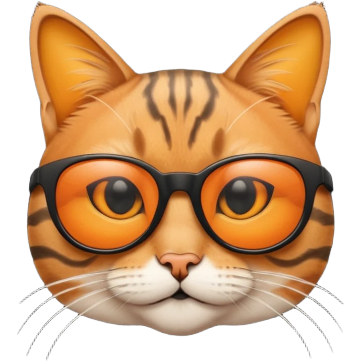 Cat wearing sunglasses emoji