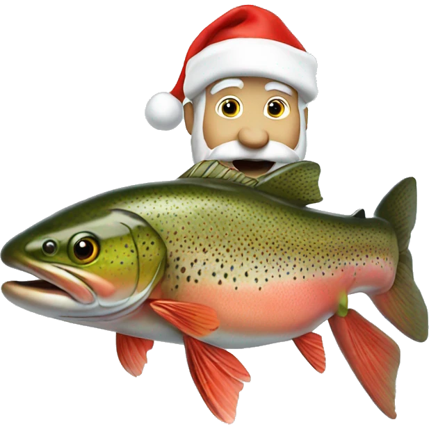 Trout as Santa Claus  emoji