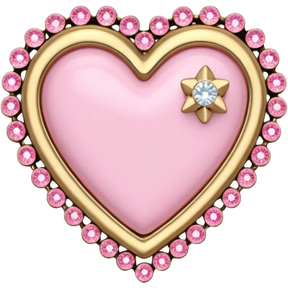 magical girl brooch themed heart emoji